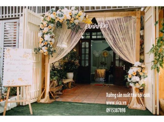 Bán cổng hoa cưới đơn giản