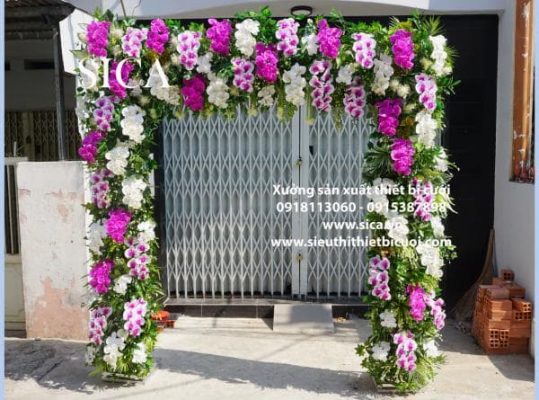 Mua cổng cưới kết hoa lan đẹp