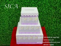 Thùng tiền bánh kem vuông giá rẻ chưa kết hoa