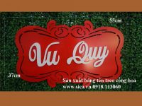 Bảng tên chữ vu quy