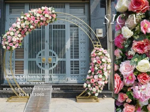Cổng hoa tròn có lối đi đẹp nhất