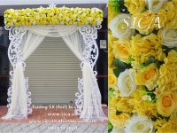 Bán cổng hoa cưới màu vàng