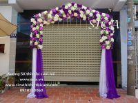 Bán cổng hoa bông màu tím