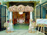 Sản xuất cổng cưới hoa giả đẹp