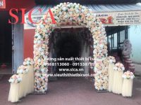 Bác cổng cưới hoa giả giá rẻ