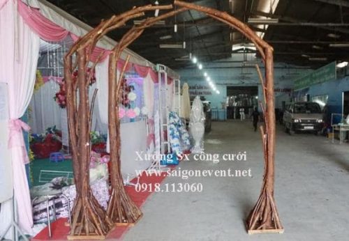 Khung cổng hoa bằng gỗ giá rẻ