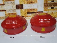 Bán mâm qua màu đỏ 36cm