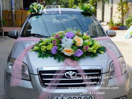 Trang trí xe hoa rước dâu đẹp nhất