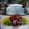 Chuyên sản xuất các mẫu hoa trang trí xe cô dâu đẹp